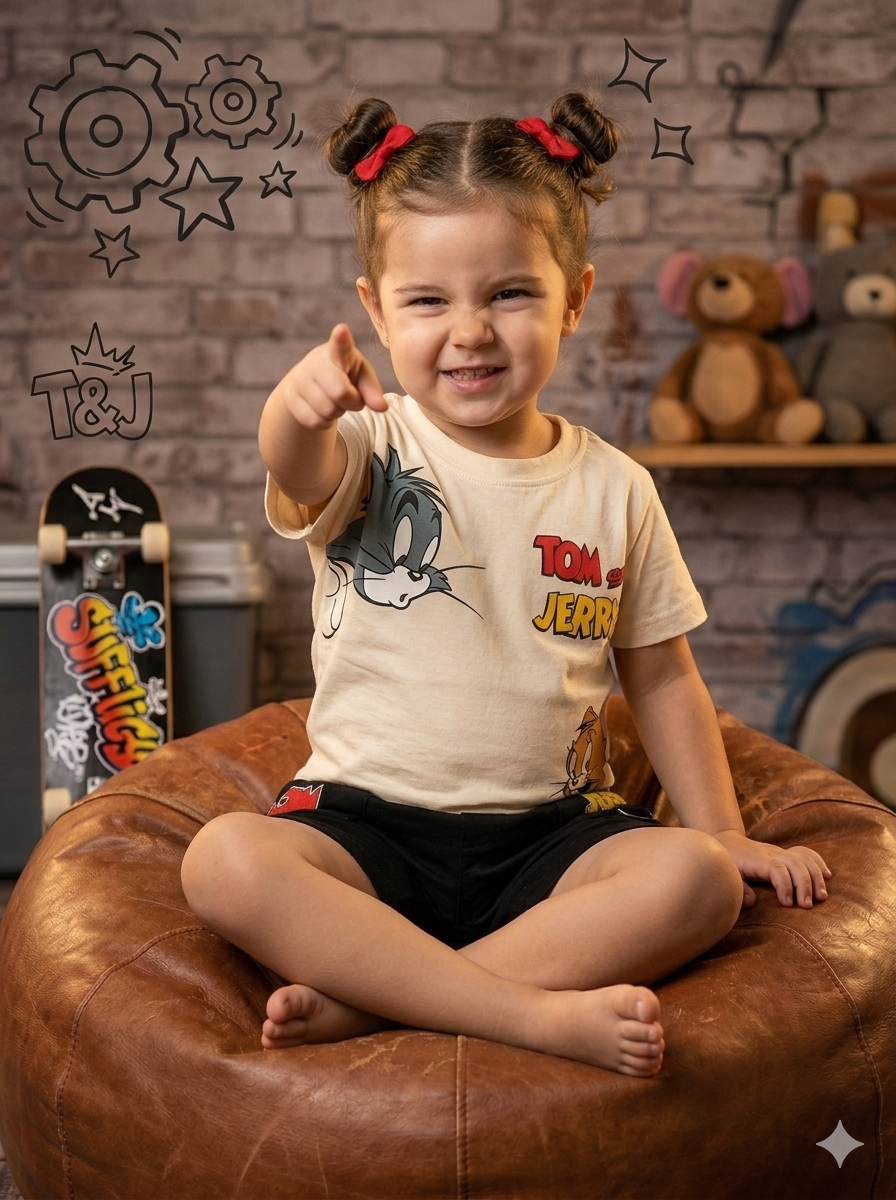 Tom & Jerry Tee & Shorts Set