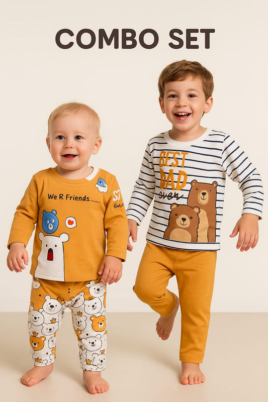 Bear Patch Co-ord Set – Girls