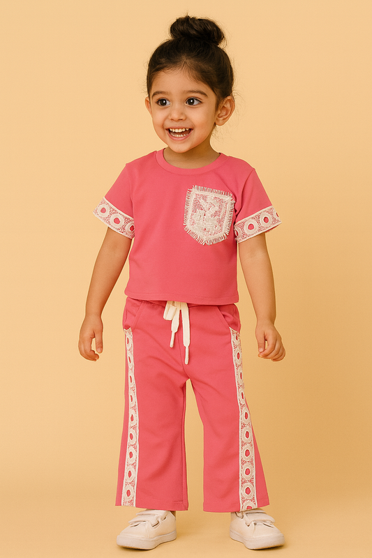 Kids Cotton Co-Ord Set (1–7 Years) – 4 Colours