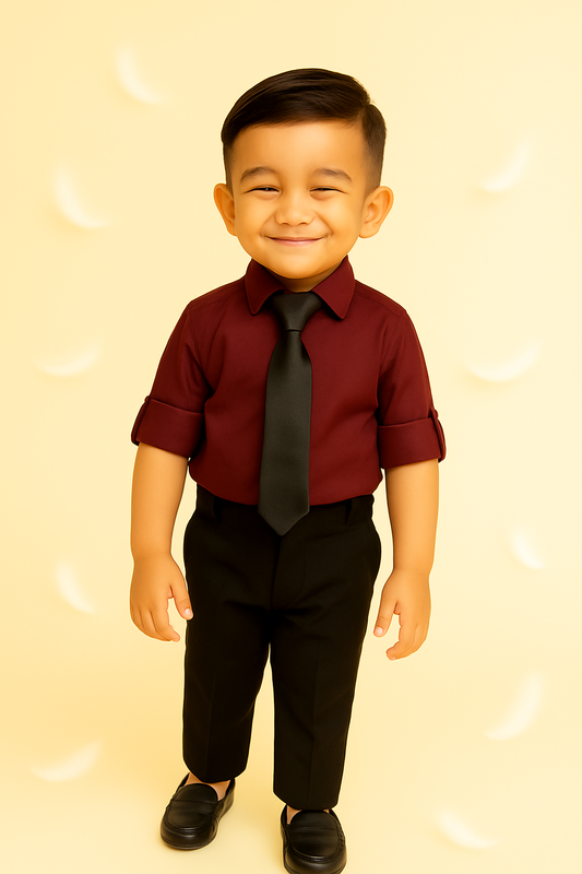 Trendy Formal Shirt & Pant Set for Boys – 3 Colour Options