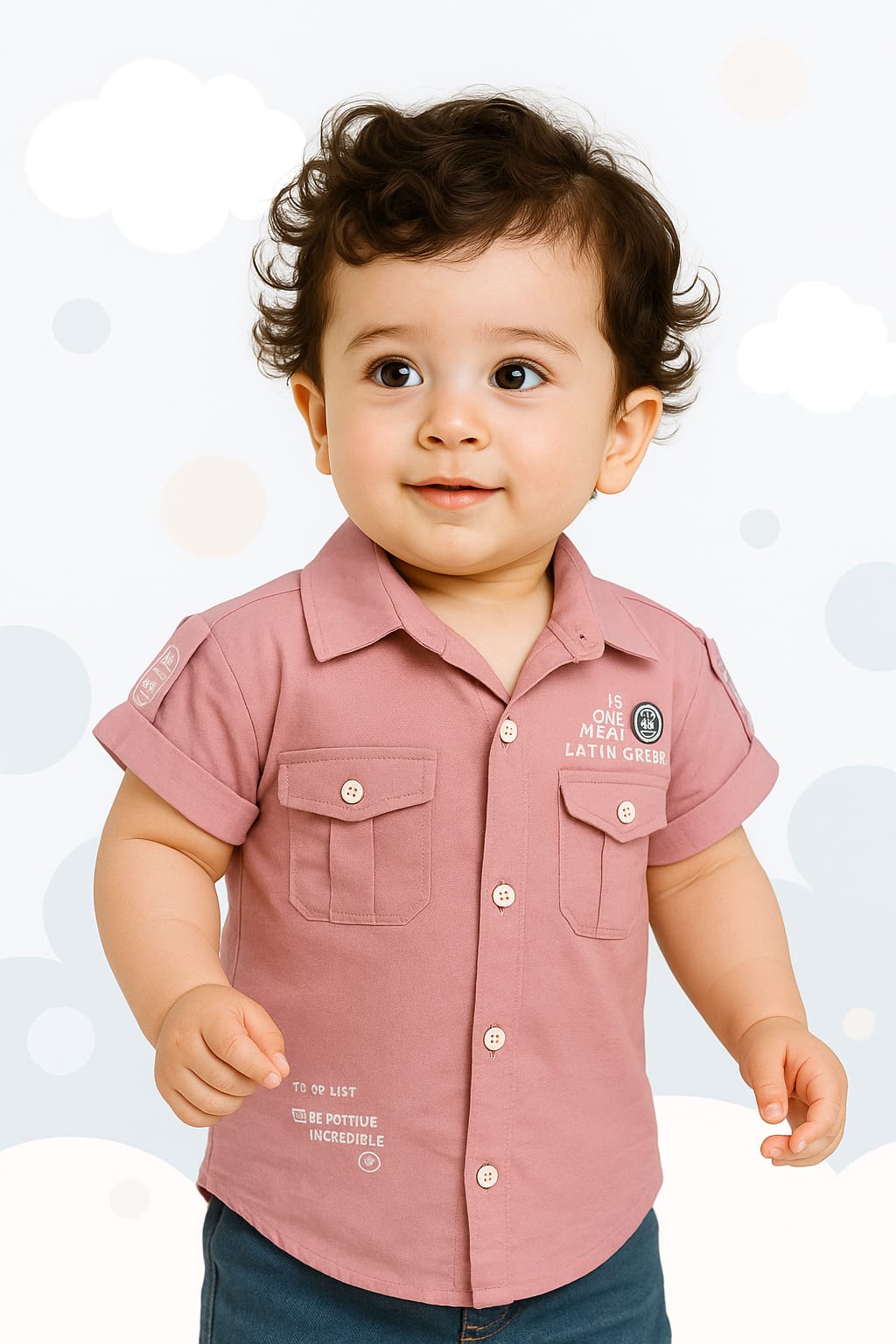 Pink Cotton Shirt for Boys – Playful Casual Wear