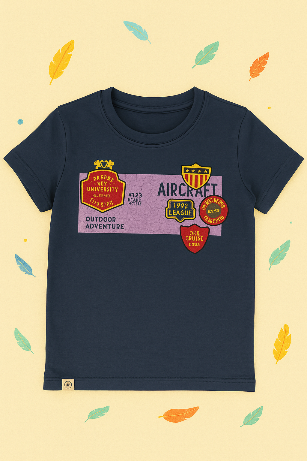 Boys "Aircraft Division" Adventure Badge T-Shirts
