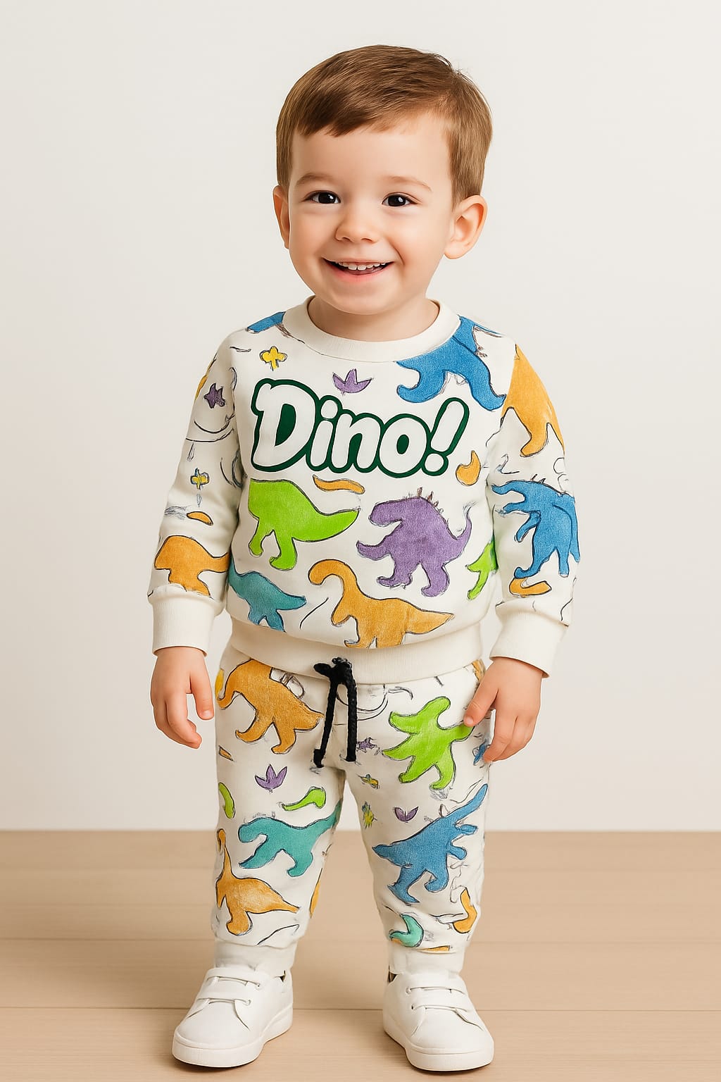 “Roar & Explore Dino Cord Set – Unisex Twin Edition”