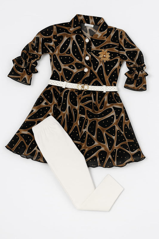 Chic Animal-Print Dress