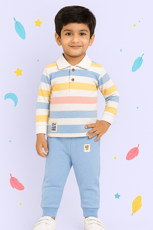 Aloha Stripes Coord Set – Comfort for Boys & Girls