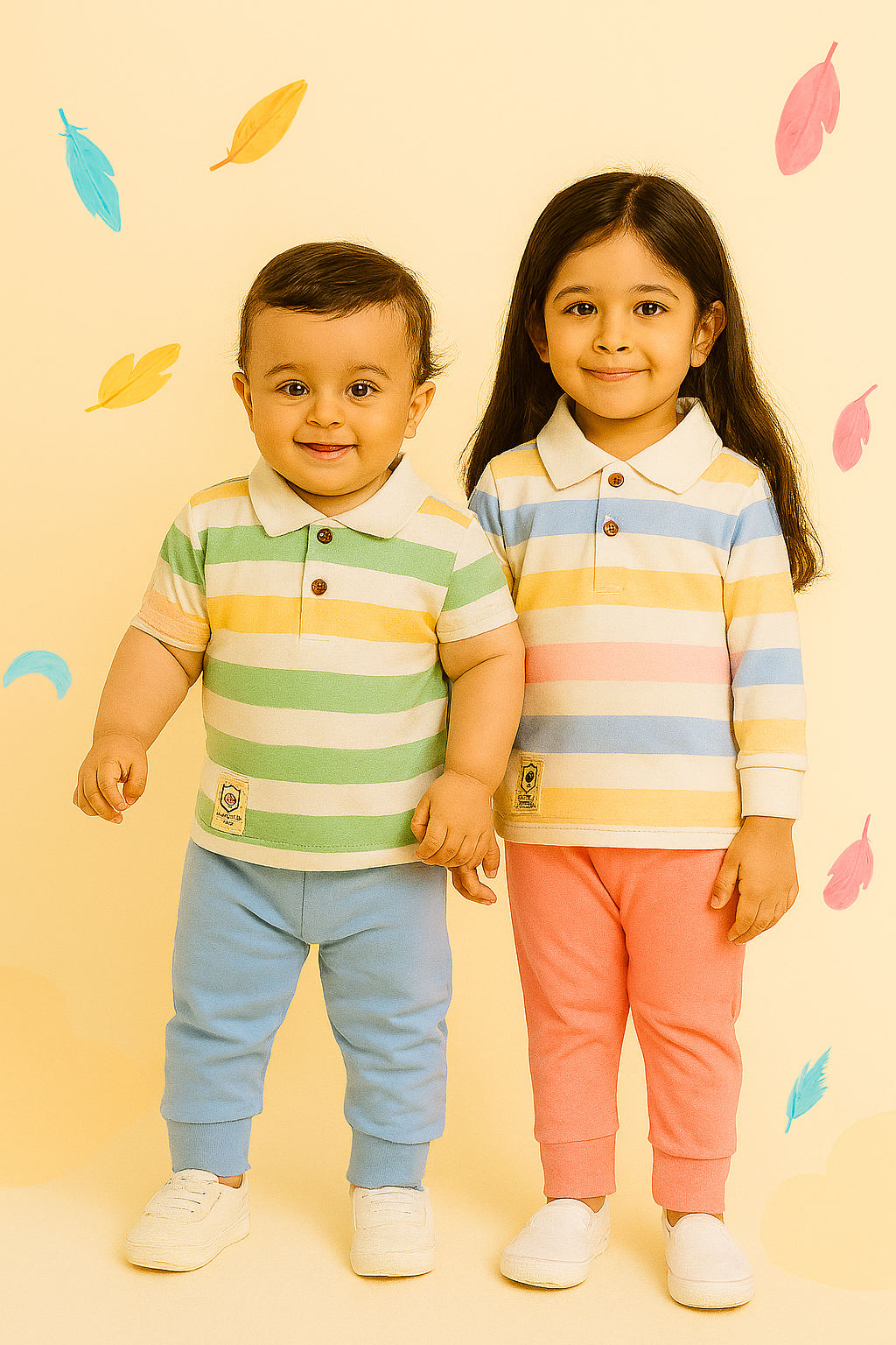 Aloha Stripes Coord Set – Comfort for Boys & Girls