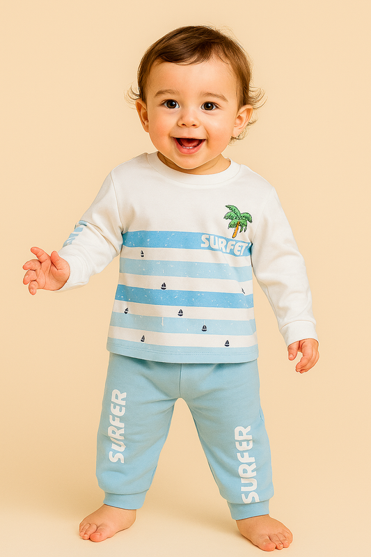 Surfer Stripes Baby Outfit