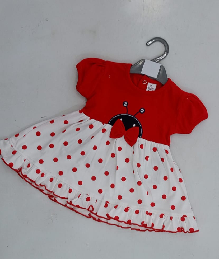 Ladybug Polka Dot Ruffle Dress