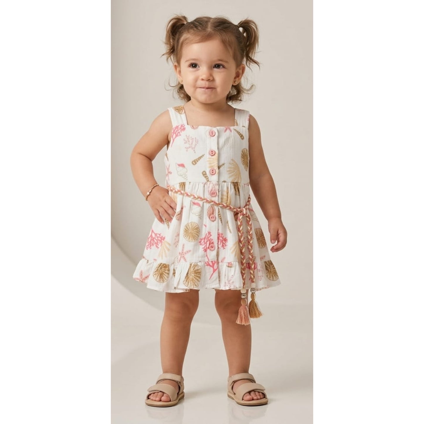 Mint Kids Printed Summer Dress (0โ4Y)