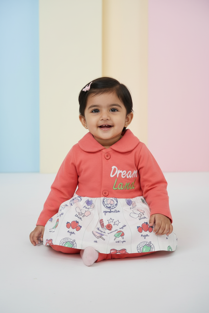 Dream Land Coral Skirt Top & Pant Set