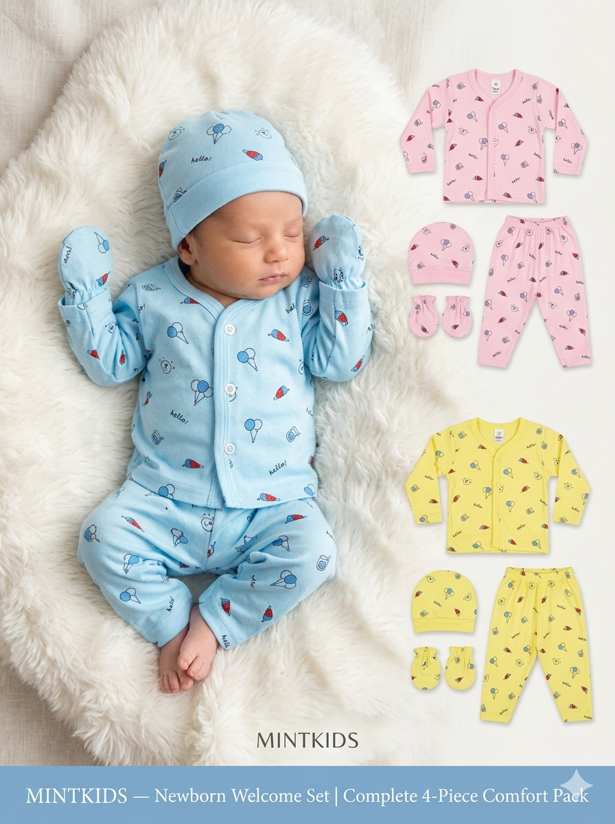 Newborn Welcome Set – 4-Piece Comfort Pack