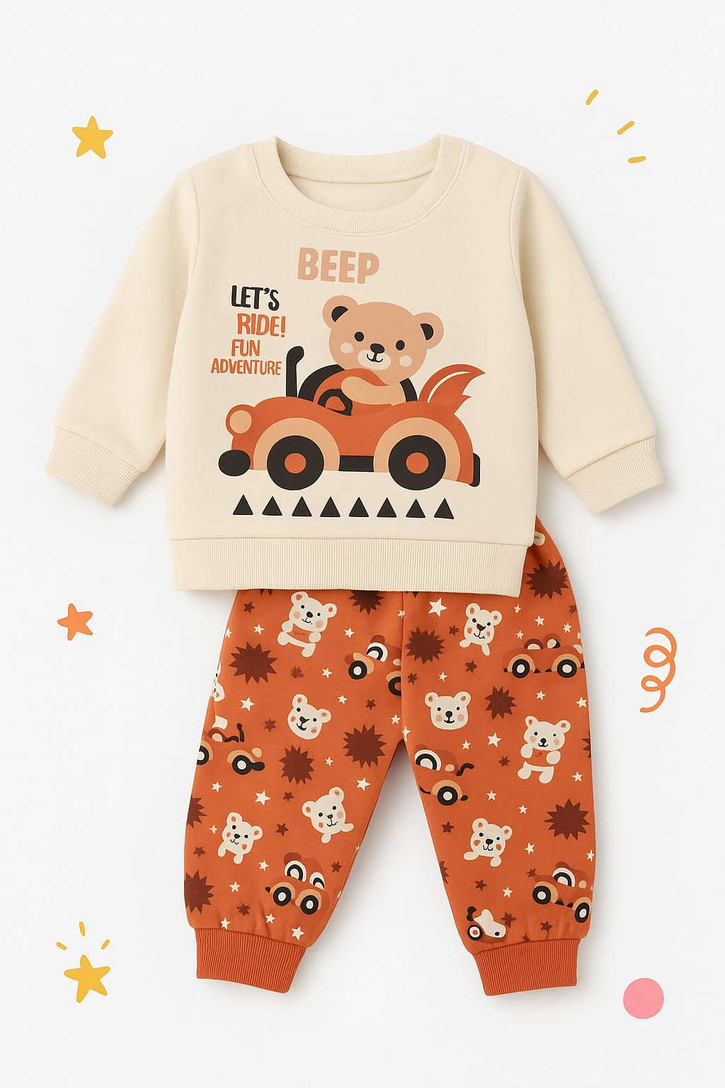 Teddy Car Adventure Comfart Set for Boys