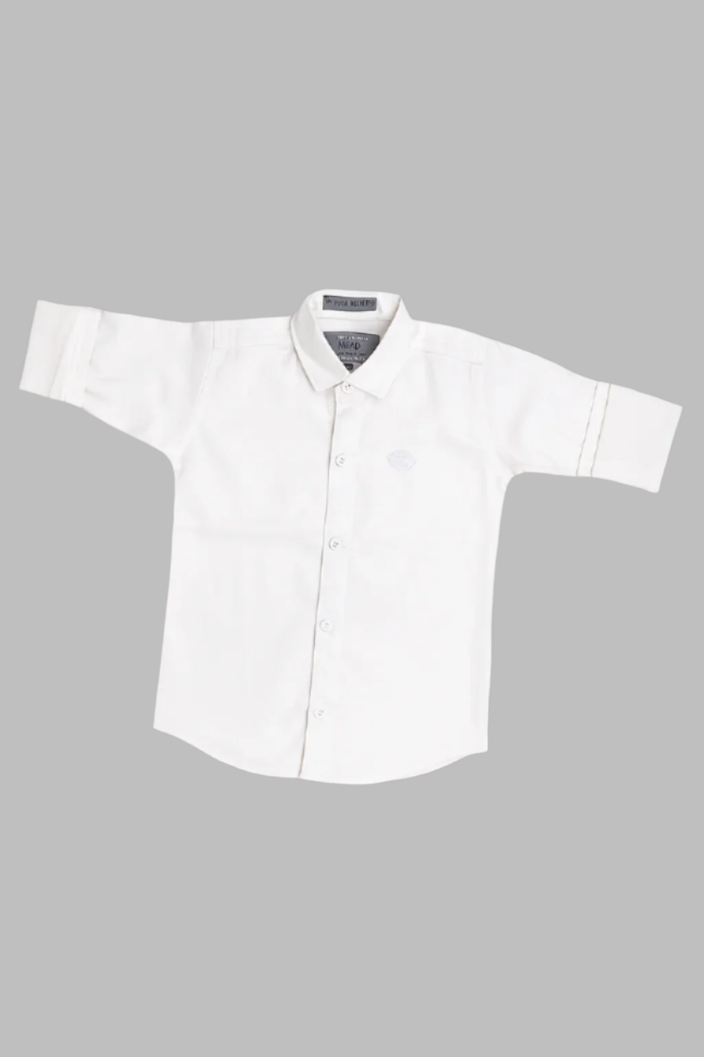 Classic White Formal Shirt for Boys – Full Sleeve