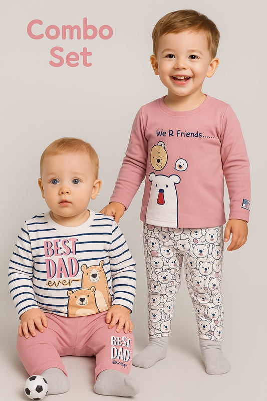 Bear Patch Co-ord Set – Girls