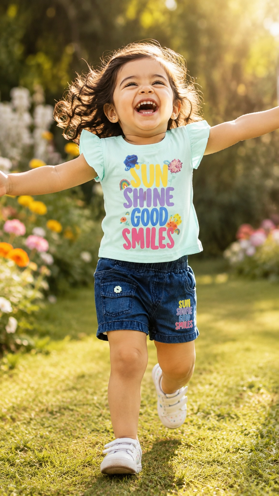 Sunshine Good Smiles Tee & Shorts Set
