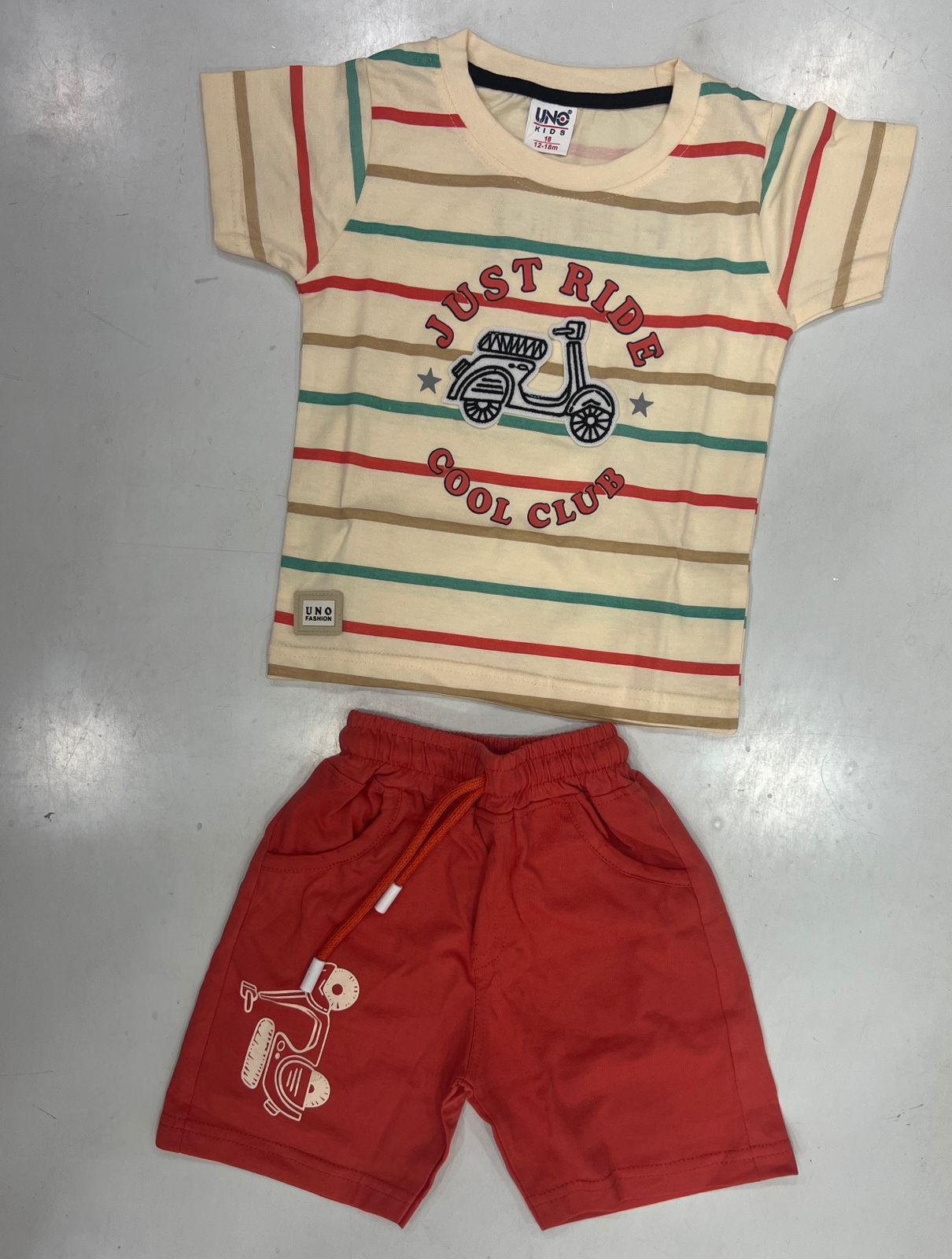 Boys Just Ride Cool Club T-Shirt & Shorts Set