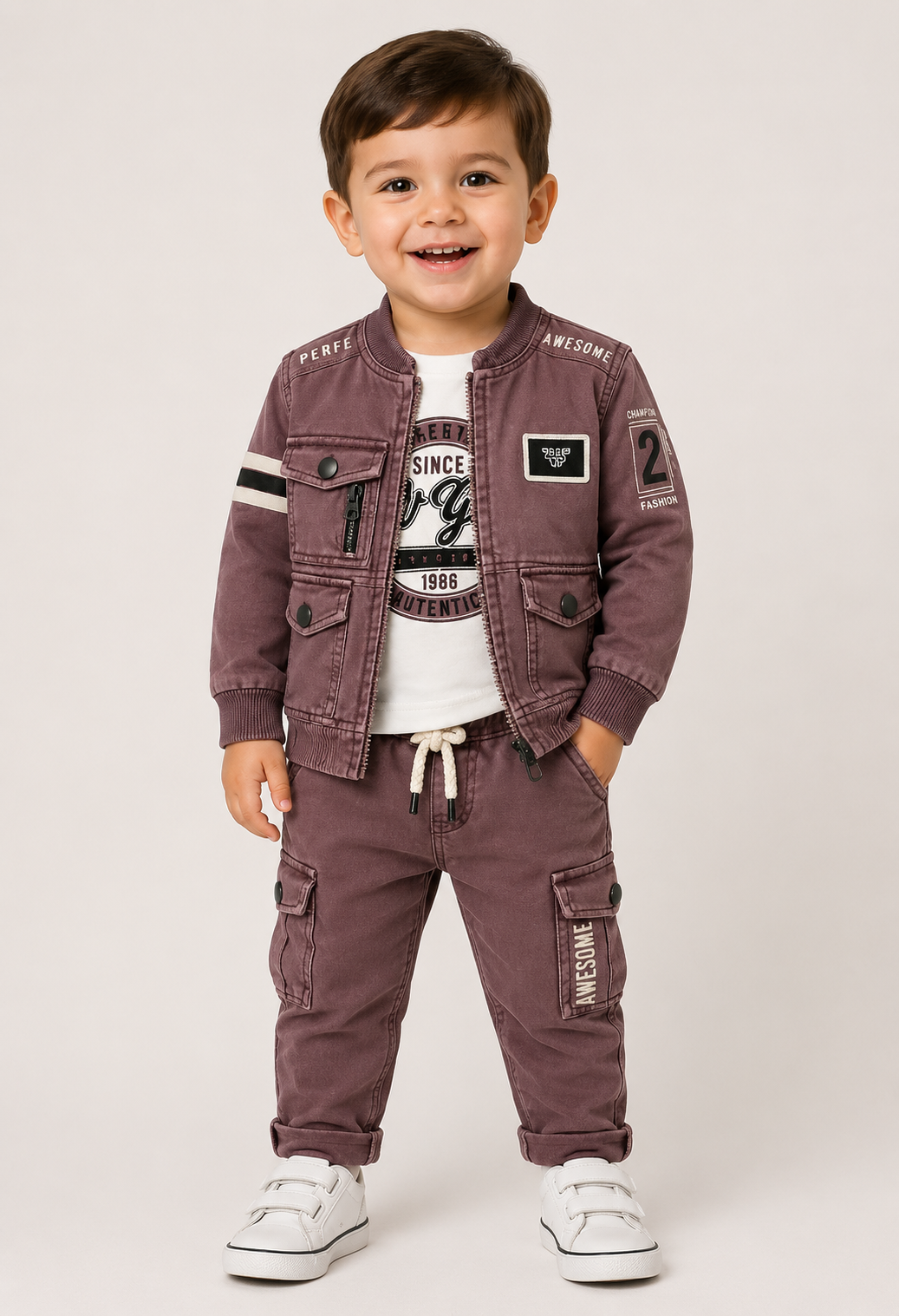 Awesome Bomber Jacket & Cargo Pants Set