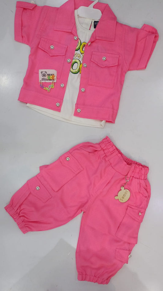 Hot Pink Cargo Coord Set – Be Cool Edition