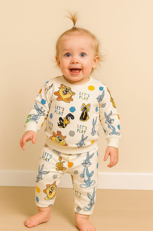 “Let’s Play Cartoon Cord Set – Unisex funwear”