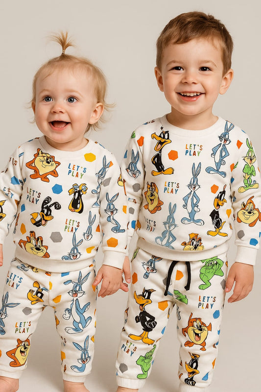 “Let’s Play Cartoon Cord Set – Unisex funwear”