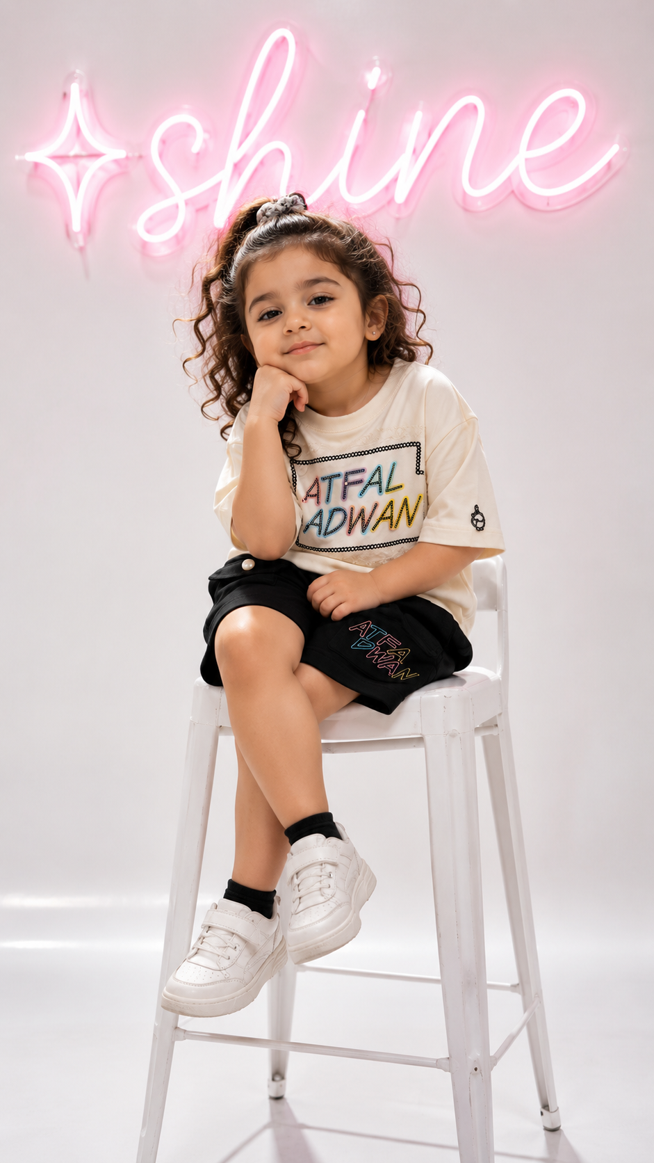 Atfal Badwan Graphic Tee & Shorts Set