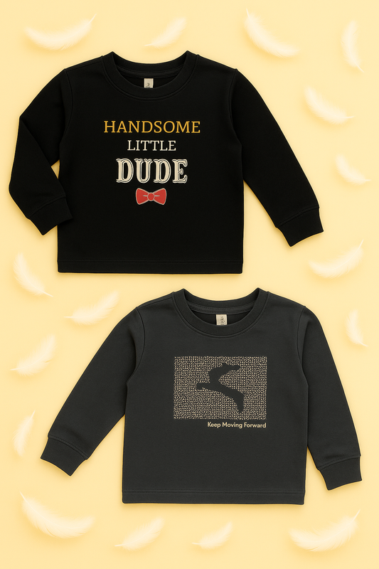 Playful  Cotton T-shirts – Boys & Girls Full Sleeve
