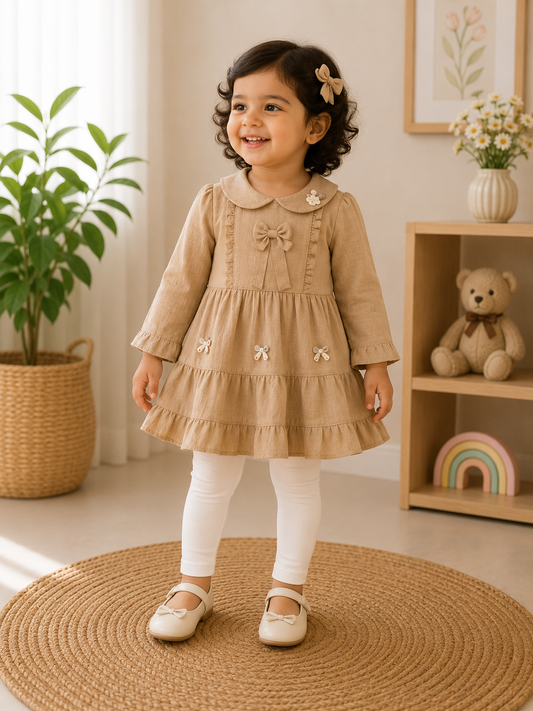Bow Frock & Leggings Set