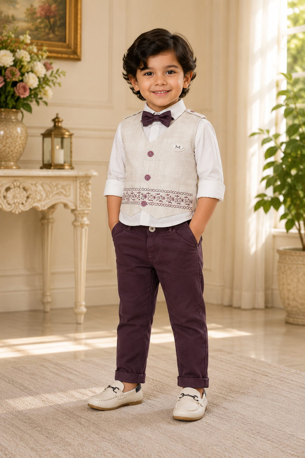 Boys Waistcoat Coord Set