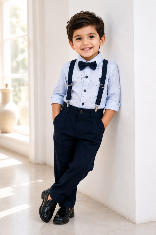 Boys Suspender Navy