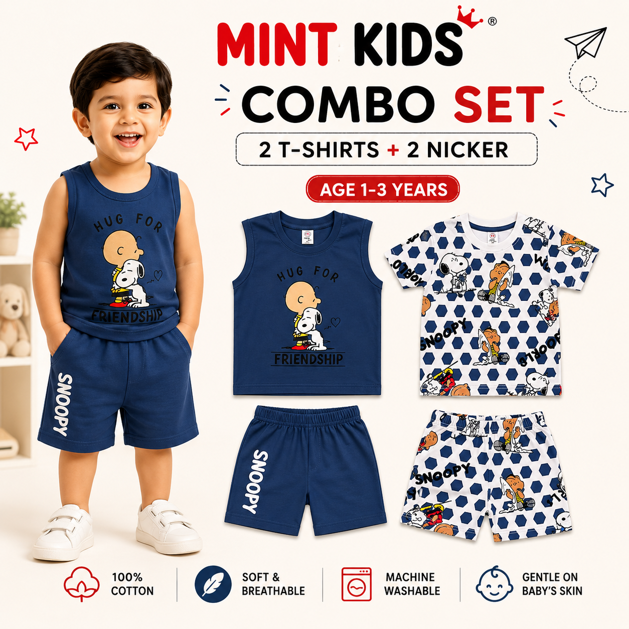 Snoopy Hug for Friendship Combo Set