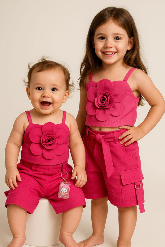 Bold Bloom Cord Set – Matching Outfits for Baby & Toddler Girls