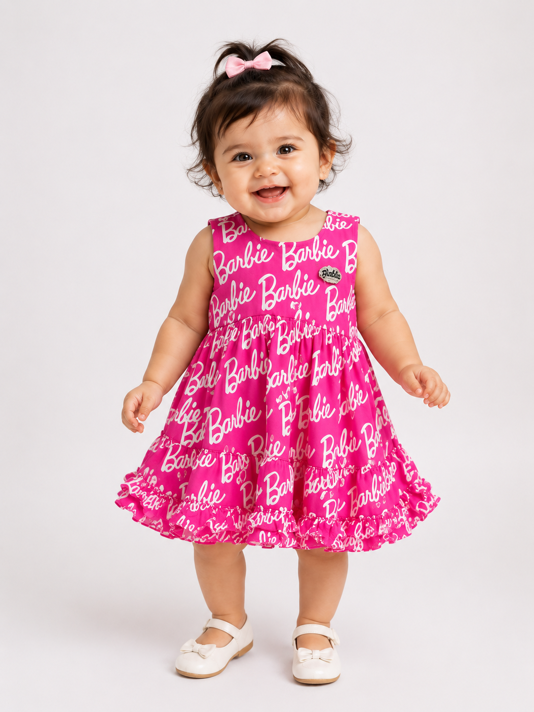 Barbie Print Sleeveless Dress