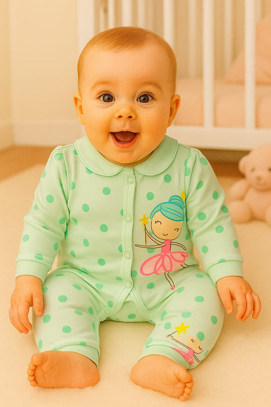 Baby Full-Sleeve Cotton Romper – 6 Colors & Prints