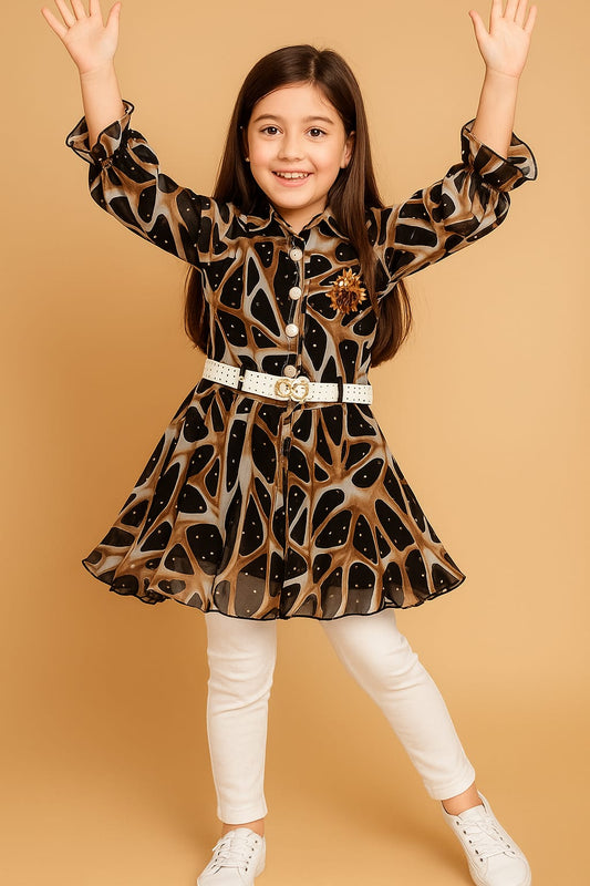Chic Animal-Print Dress