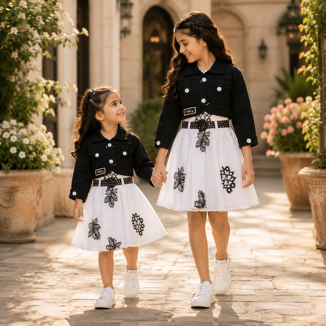 Black Jacket & White Tulle Skirt Co-ord Set