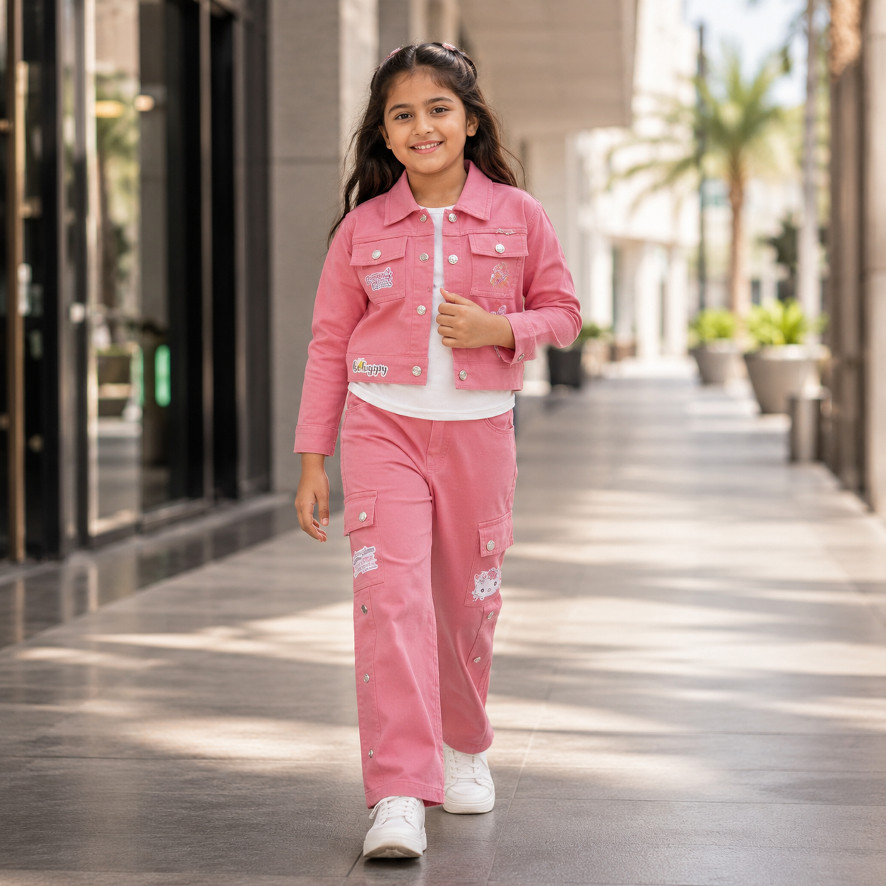 Pink Patch Cargo Co-ord Set