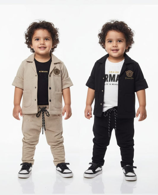 Stylish Boys’ Shirt & Pant Co-Ord Set (1–5 Years)