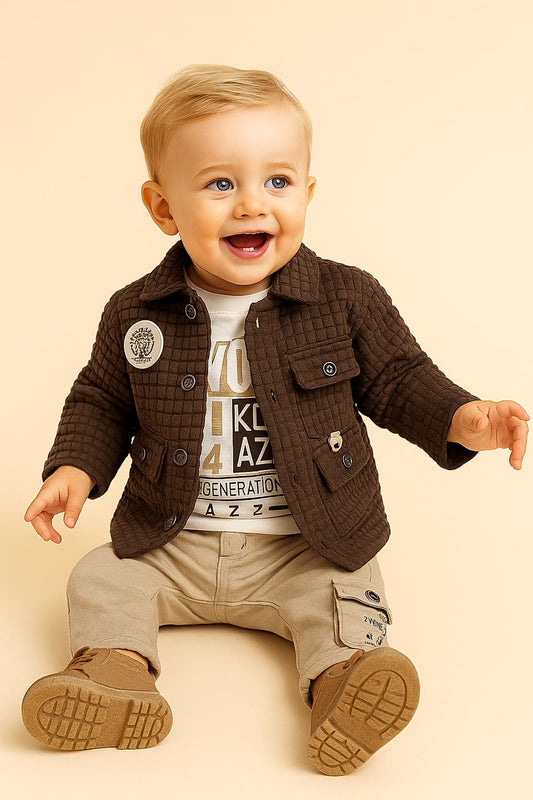Stylish Baby Boy Fall Outfit – Cozy & Playful Look