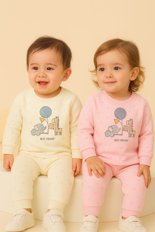 Best Friend Winterwear Set – Padded 2-Piece Night Suit for Kids