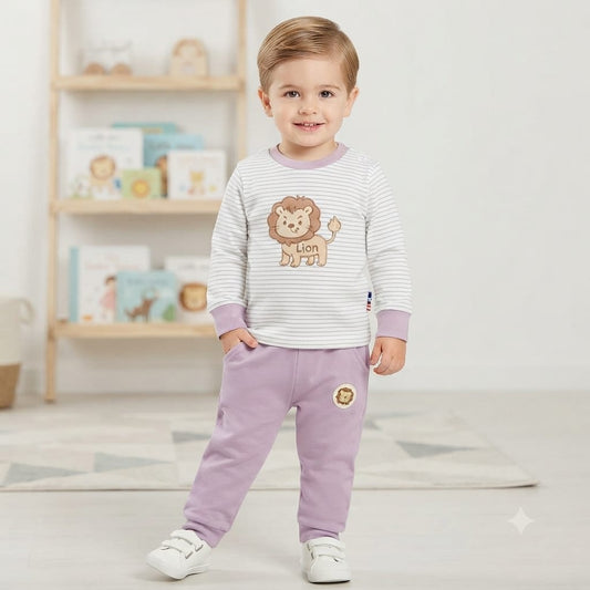 Striped Tee & Jogger Set