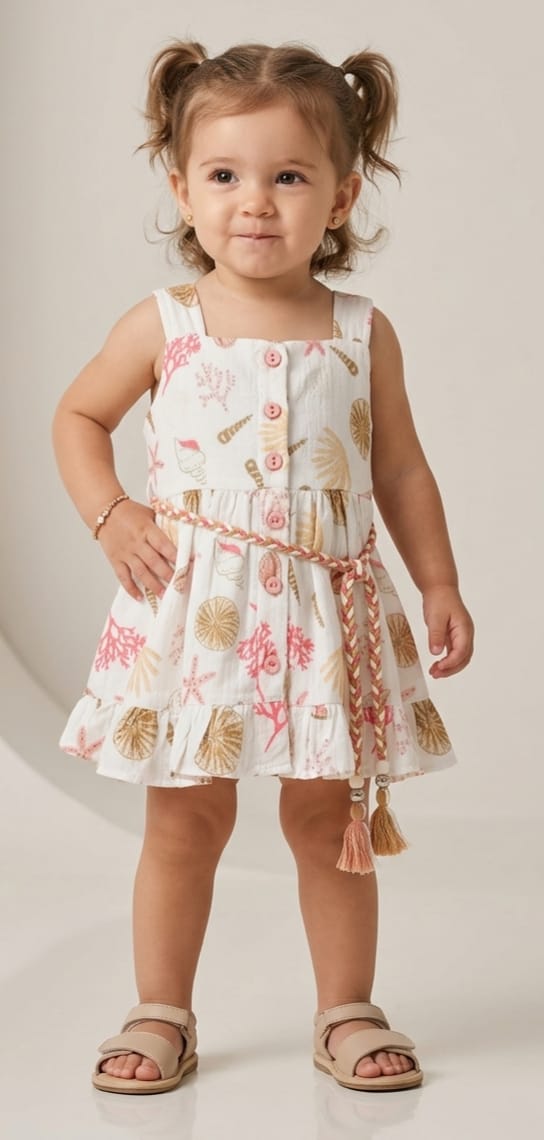Mint Kids Printed Summer Dress (0–4Y)