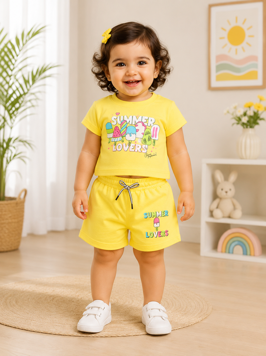Summer Lovers Tee & Shorts Set