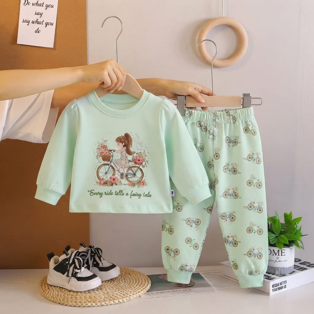 Fairy Tale Bicycle Girl Coord Set