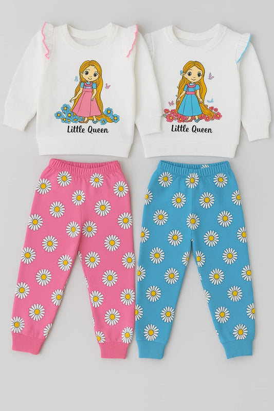 Little Queen Floral Print comfort Cord Set