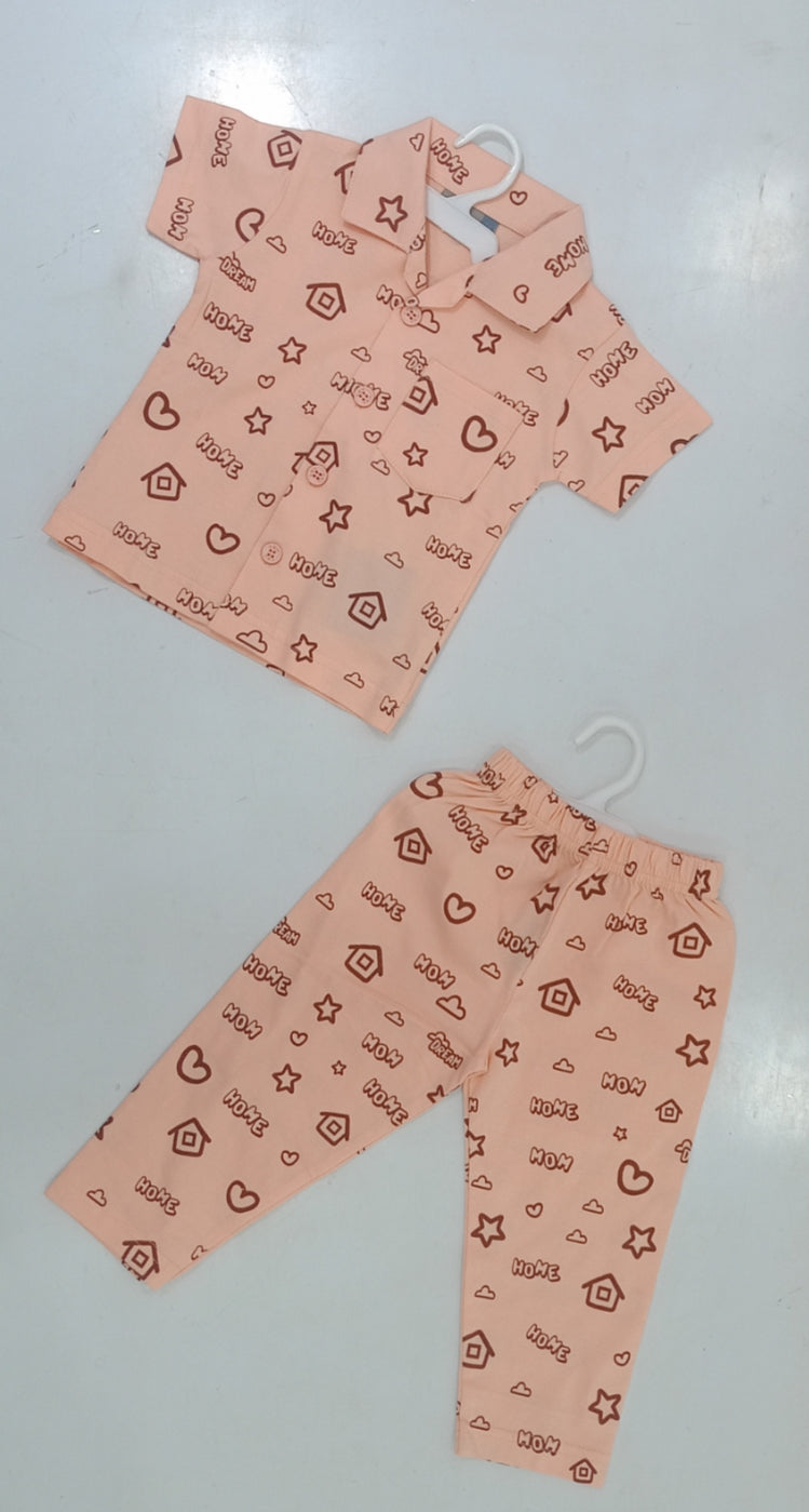 Mint Kids Home Print Night Suit (1–2Y)