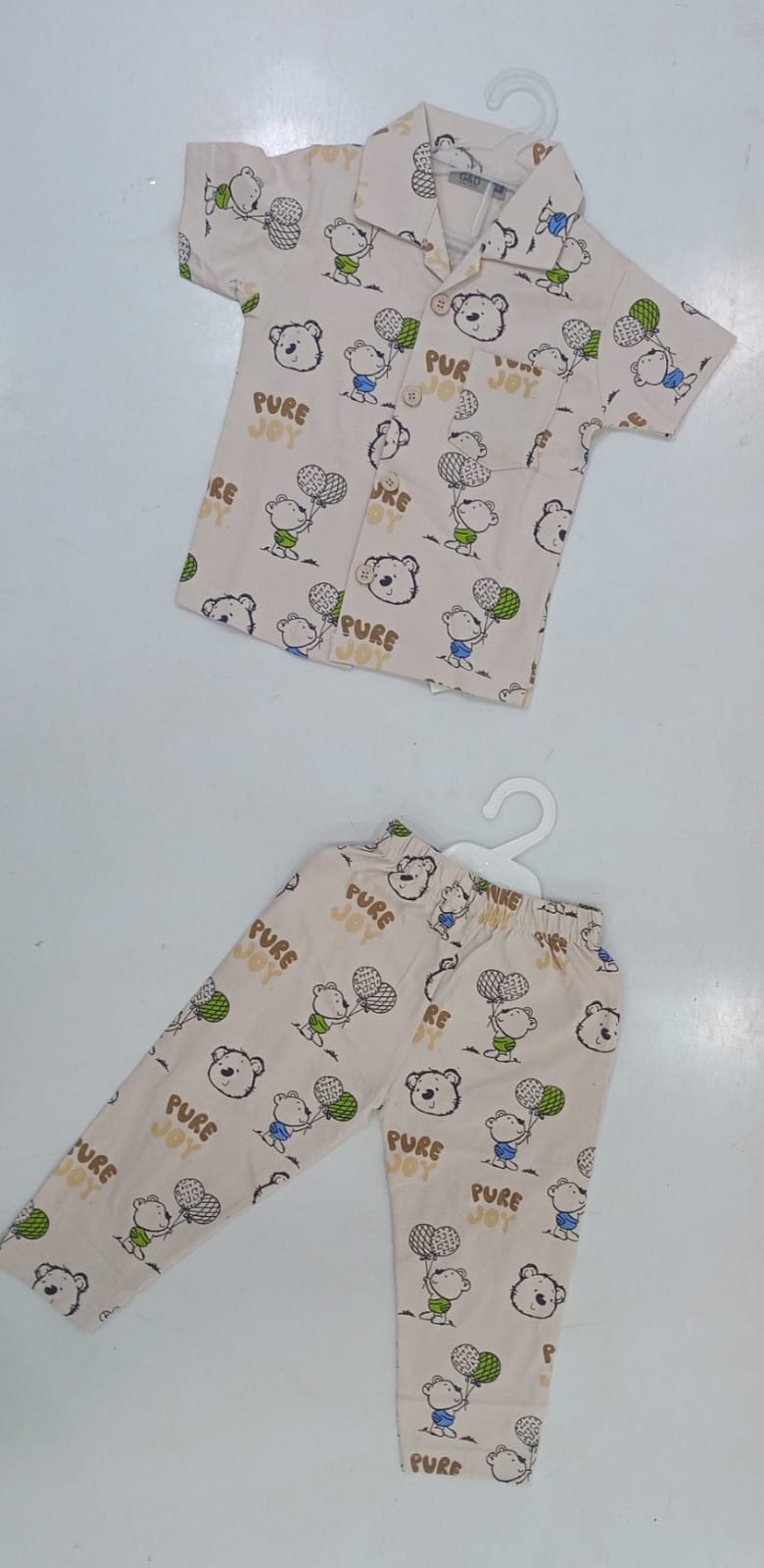 Mint Kids Unisex Night Suit Set (1–2Y)