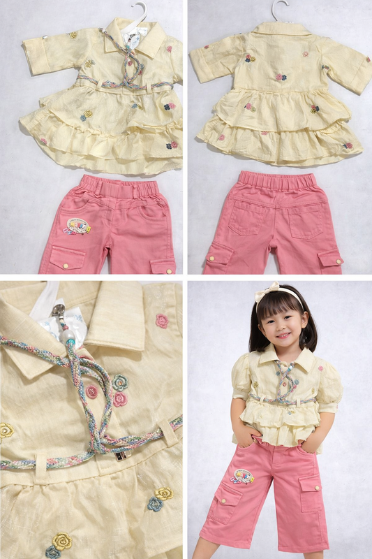 Girls Frill Top Co-ord Set