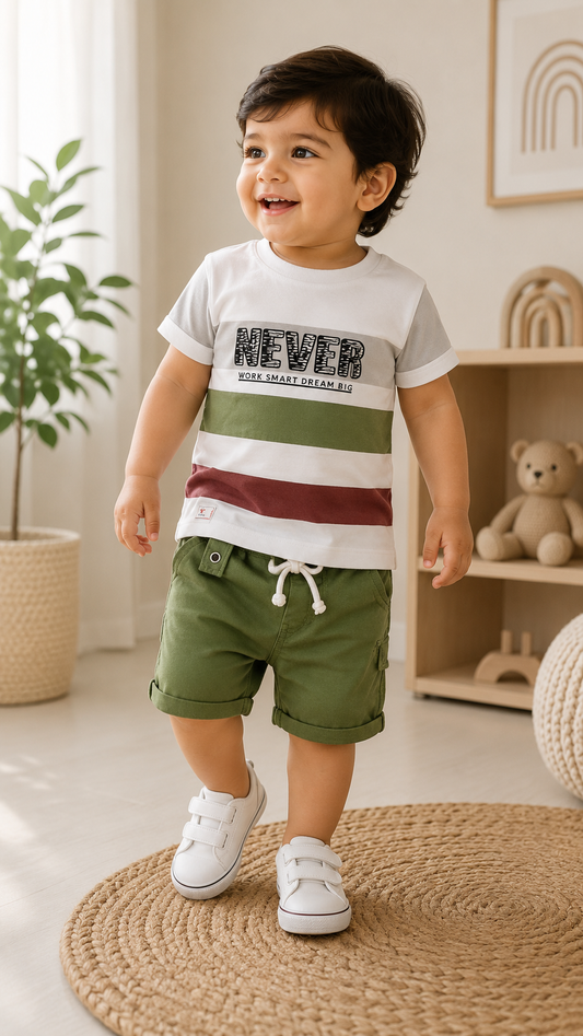 Never Stop Striped Coord Set