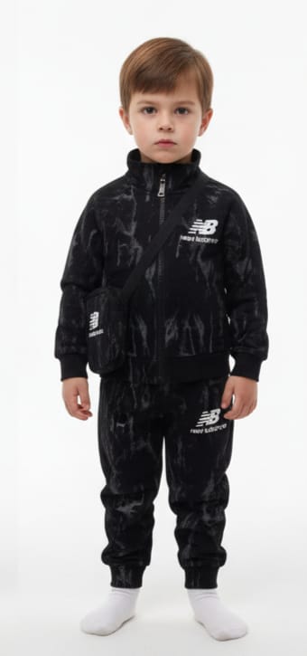 New Balance Kids Black Tracksuit (01–05 Years)