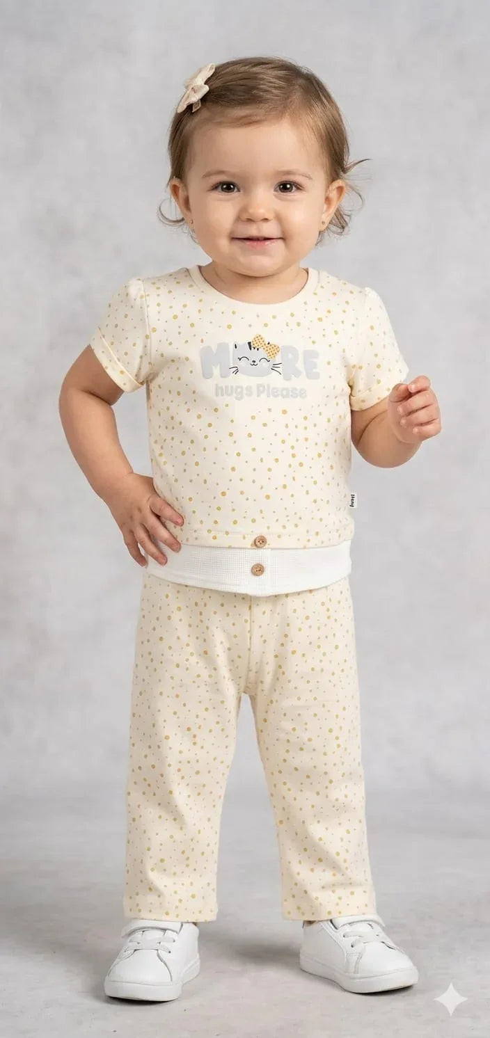 Mint Kids Girls Pink Co-ord Set (2–5Y)